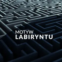 Skomplikowany labirynt, symbolizujący motyw labiryntu w literaturze, gdzie bohaterowie szukają wyjścia z życiowych zawiłości.