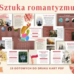 Sztuka romantyzmu: podróż przez emocje, techniki mistrzów, symbolika obrazów, romantyzm w Polsce. Ukazuje ludowość w romantyzmie.
