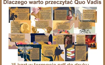 Dlaczego warto przeczytać Quo Vadis? 15 kart z inspiracjami do lektury.
