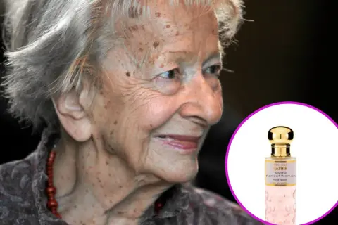 Portret kobiecy Szymborska, z subtelnym zapachem perfum Saphir Perfect Woman.