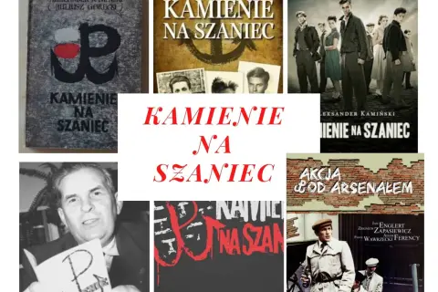 Książka "Kamienie na szaniec" i jej adaptacje filmowe, opowiadające o akcjach dywersyjnych Szarych Szeregów.