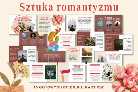 Sztuka romantyzmu: podróż przez emocje, techniki mistrzów, symbolika obrazów, romantyzm w Polsce. Ukazuje ludowość w romantyzmie.