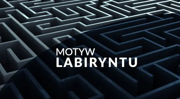 Skomplikowany labirynt, symbolizujący motyw labiryntu w literaturze, gdzie bohaterowie szukają wyjścia z życiowych zawiłości.