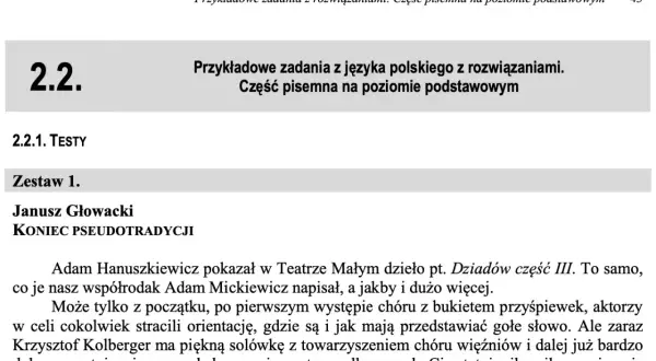 Recenzja "Dziadów cz. III" w reżyserii Hanuszkiewicza. Opis przedstawienia, aktorów i ich gry.