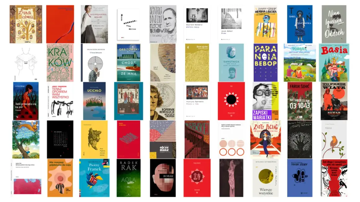 Wiersze wszystkie Wisławy Szymborskiej, obok innych książek, tworzą barwną mozaikę literatury.