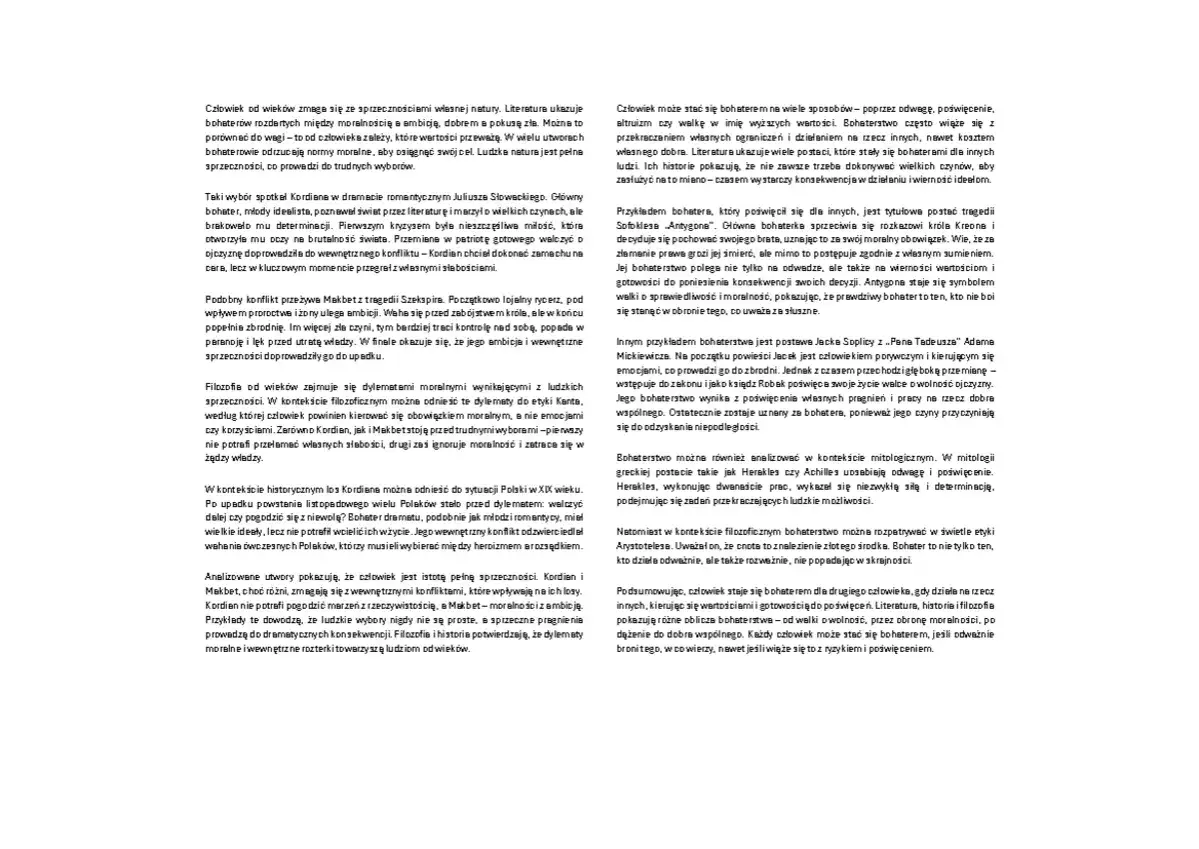 Walka człowieka z własnymi słabościami w literaturze